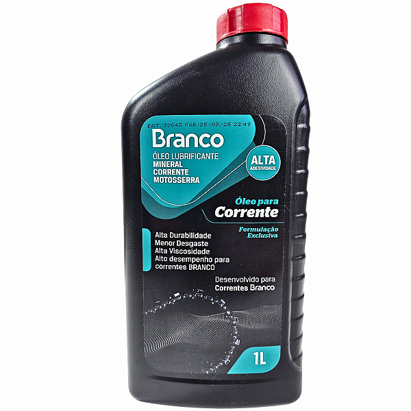 Óleo Lubrificante Mineral P/ Corrente Motosserra 1L Branco