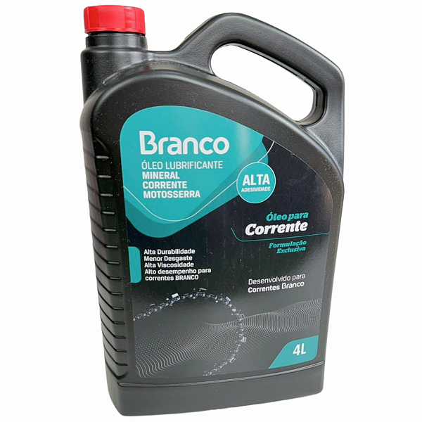 Óleo Lubrificante Mineral Corrente Motosserra 4L Branco
