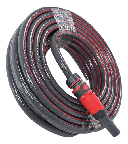 Mangueira De Jardim 1/2  Com 10 Metros Conectores E Esguicho Branco