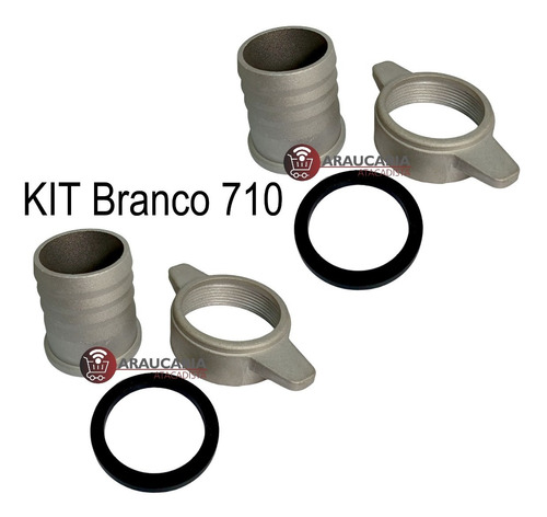 Jogo Adaptador Bocal 2 Polegadas Moto Bomba Branco 710