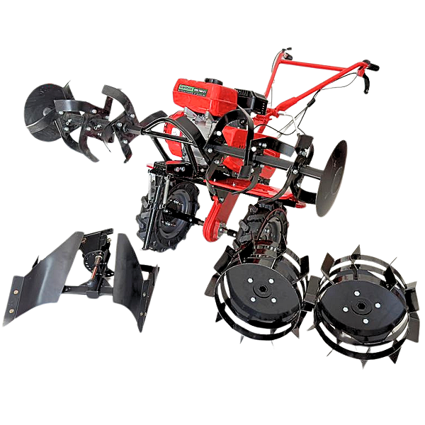 Motocultivador 7hp Garthen + Arado Reversível + Roda de Ferro