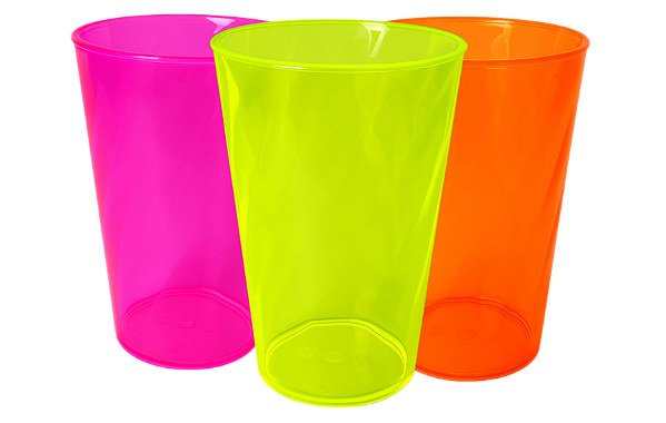 Copos Twister Translúcido 400ml - Kit Com 100