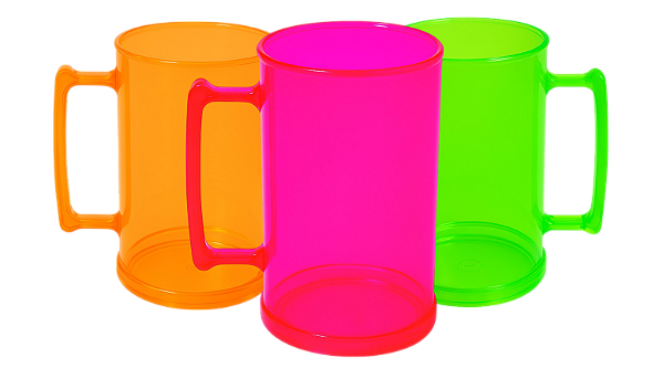 Canecas Chop Translúcidas 400ml - Kit Com 30