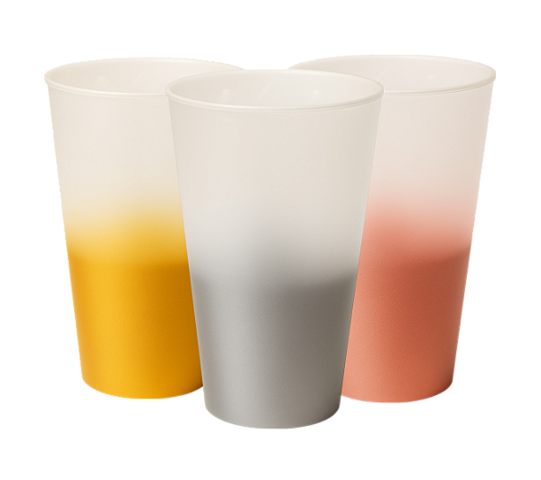 Copos Twister Degradê 400ml - Kit com 50