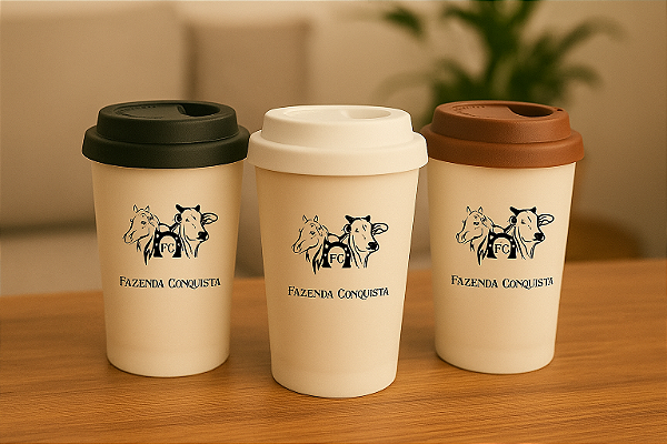 Copos Bucks Leitoso 200ml Personalizados - Kit Com 100