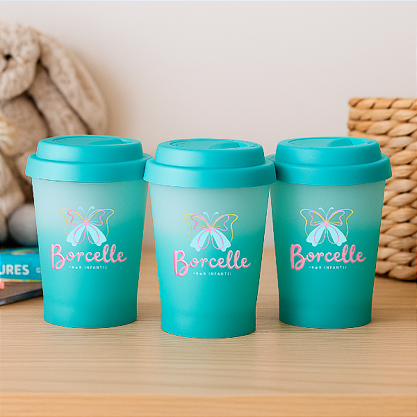 Copos Bucks Degradê 200ml Personalizados - Kit Com 100