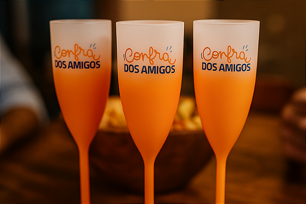 Taças de Espumante/Champanhe 160ml Degradê Personalizados - Kit Com 50