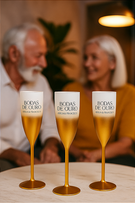 Taças  de Espumante/Champanhe 160ml Degradê  Personalizadas - Kit Com 100