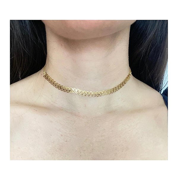 Colar Choker Escama