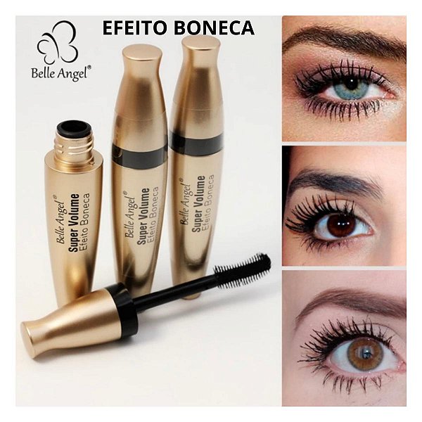 Máscara de Cílios Belle Angel Rímel Efeito Boneca
