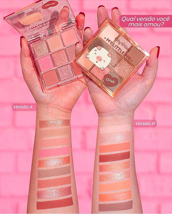 Paleta de Sombras City Girls Coleção My Little Pig City Girls