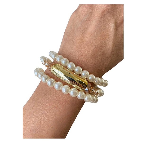 Kit com 3 Pulseiras Elegance