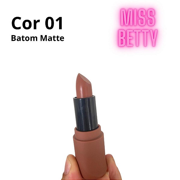 Batom Matte Tons Nudes Miss Betty
