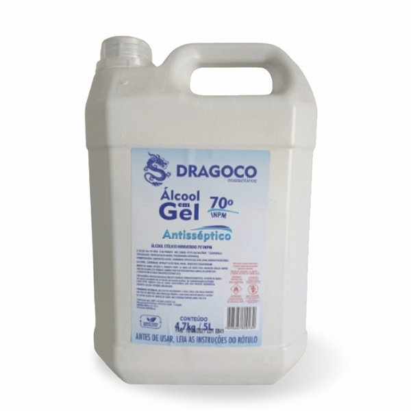 Álcool 70 em gel dragoco 5 litros