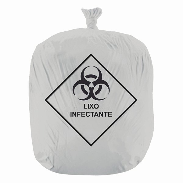 Saco de lixo infectante 100l