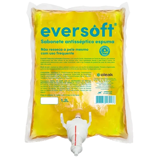 New Eversoft  Sabonete Antisséptico Espuma 1200ml