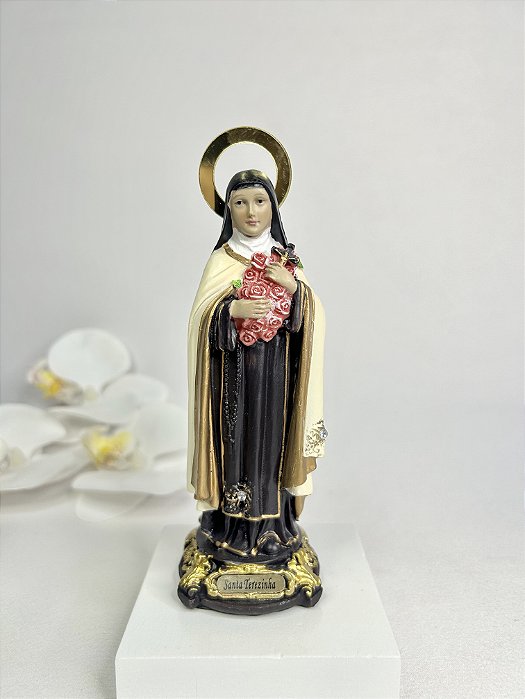 Santa Teresinha com auréola (13cm)