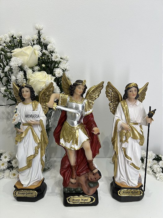 Trio de Arcanjos -20 cm