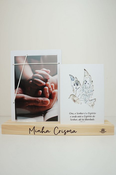 Porta Retrato com placa Minha Crisma