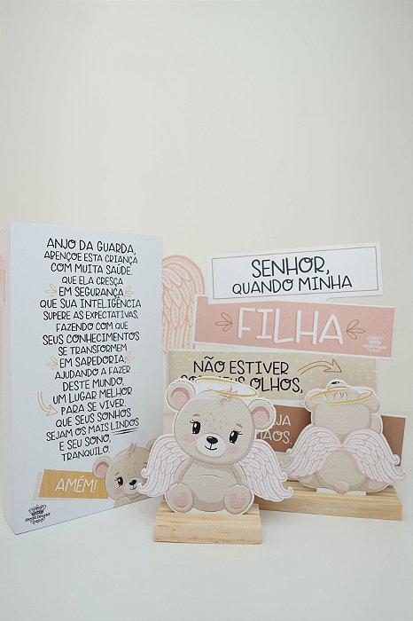 Kit Quarto Bebê - Baby Urso rosa