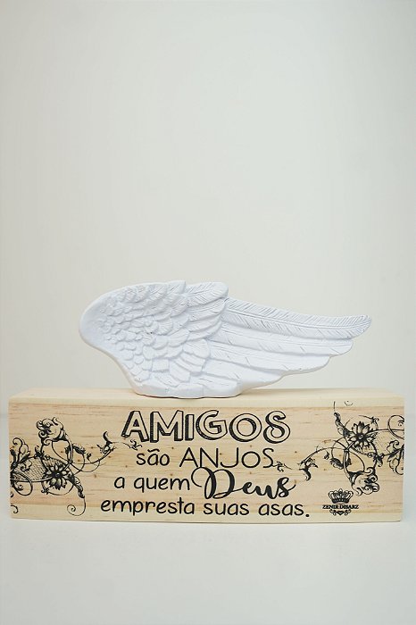 Placa de Mesa Amigos São Anjos