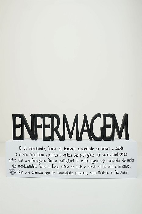 Placa Profissões - Enfermagem