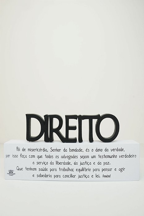 Placa Profissões - Direito