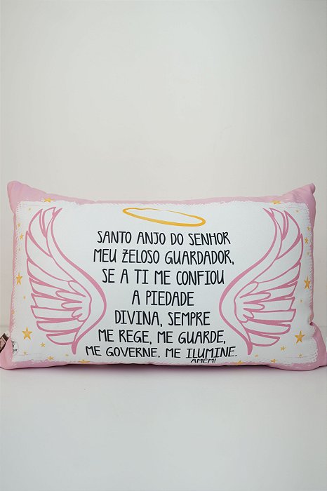 Almofada Santo Anjo do Senhor - Rosa