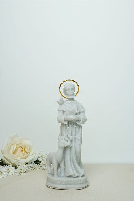 São Francisco - Resina branca 15 cm