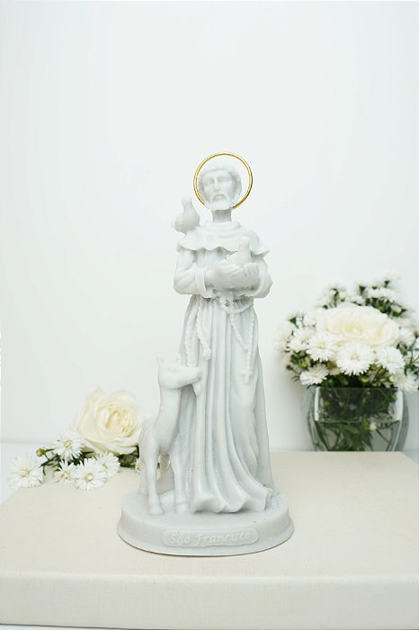 São Francisco - Resina Branca 20 cm