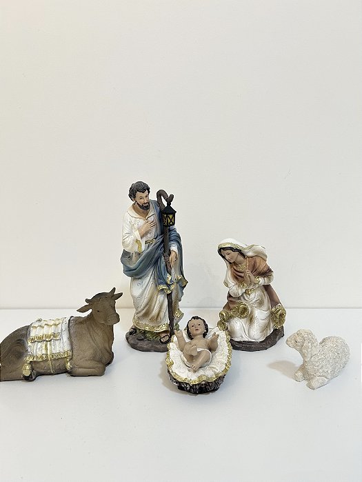 Presépio da Sagrada Família 5 peças - 20 cm