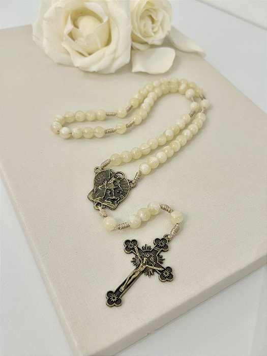 Terço São Miguel Arcanjo acrílico