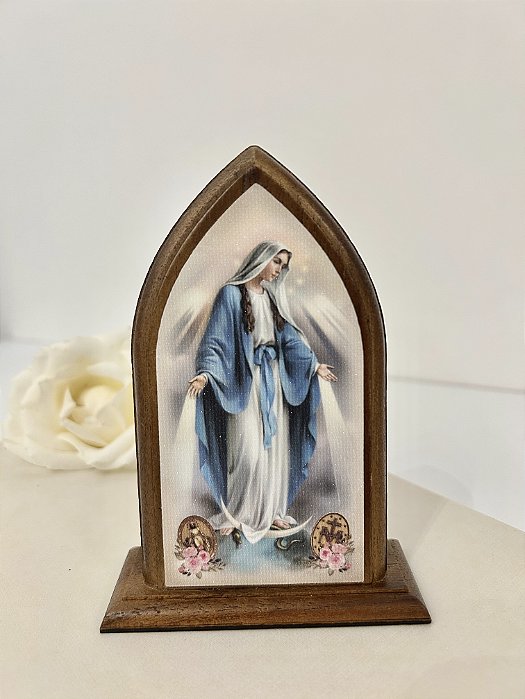 Capelinha madeira Nossa Senhora das Graças