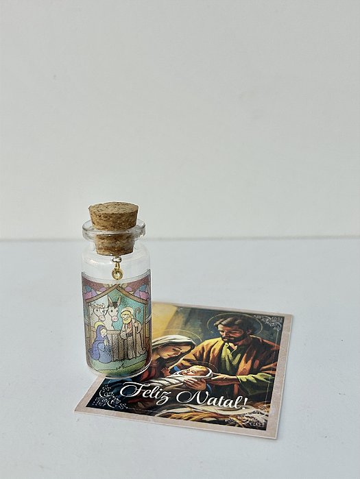 Lembrança de Natal no vidro
