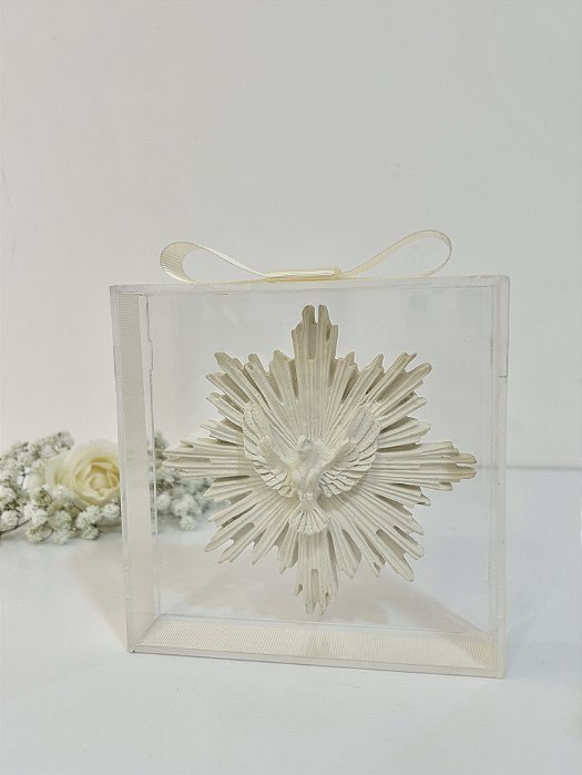 Caixa Acrílica Espírito Santo Decorativa