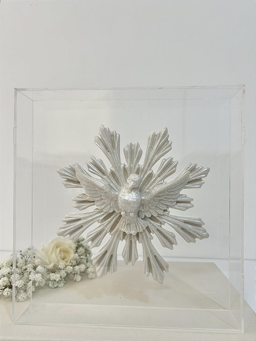 Placa Acrílica Divino Espírito Santo Decorativa