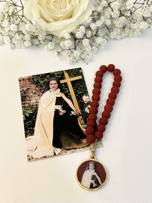 Coroa de Santa Teresinha Vermelha