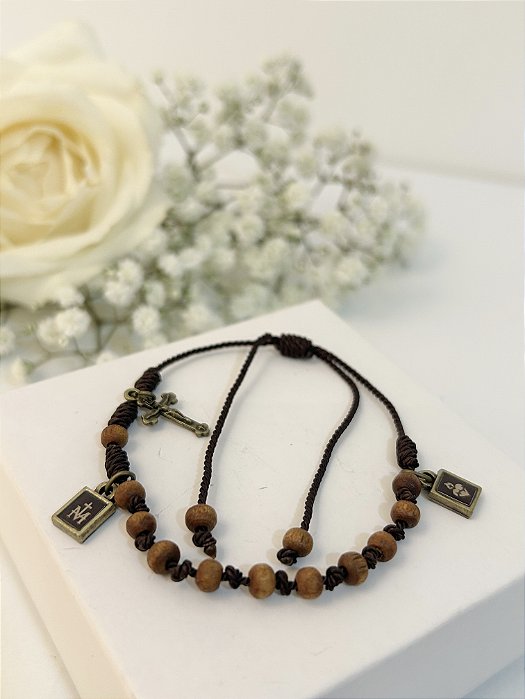 Pulseira Escapulário Nossa Senhora do Carmo