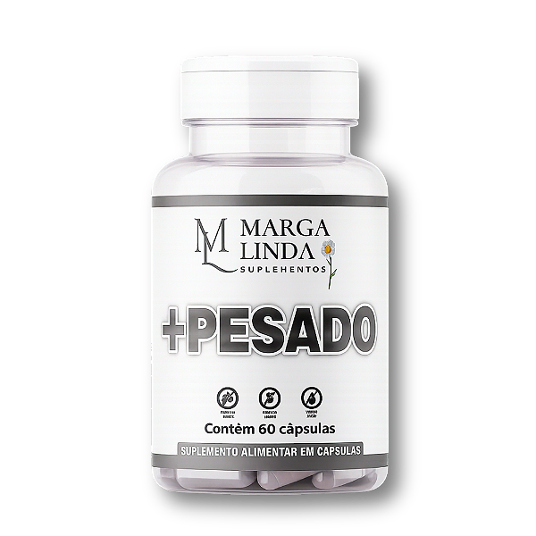 +Pesado – Suplemento para Apoio ao Ganho de Peso com Vitaminas e Minerais (60 cápsulas)