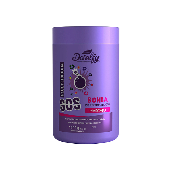 Desalfy Máscara Hidratante Linha Recuperadora SOS Bomba 1kg