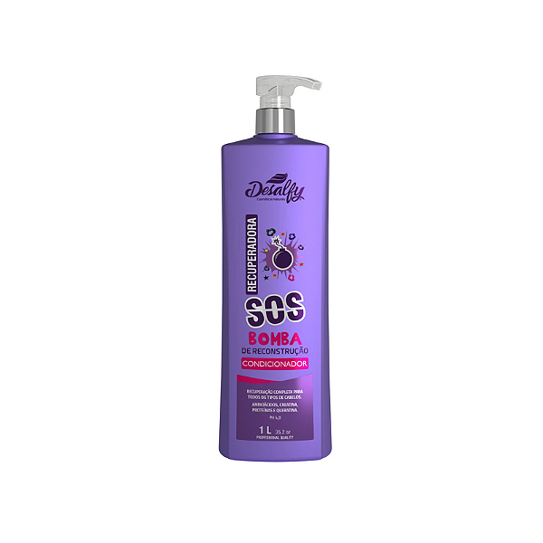 Desalfy Condicionador Linha Recuperadora SOS Bomba 1L