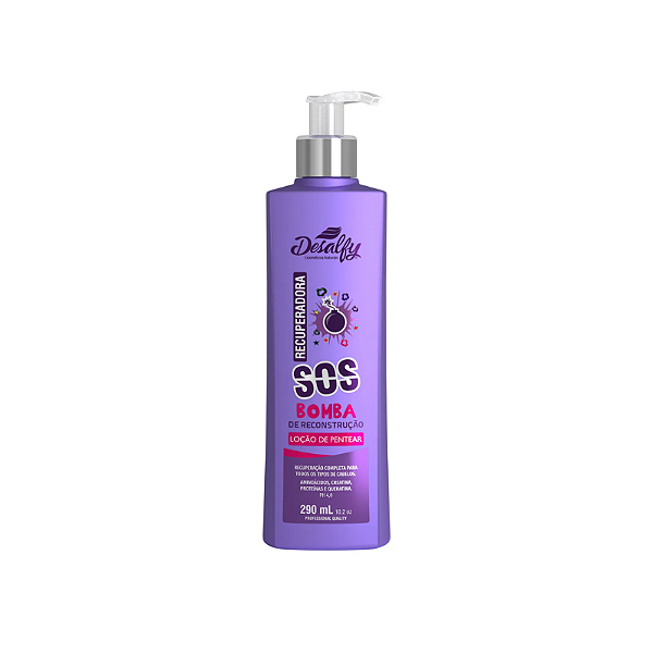 Desalfy Loção Defrizante Linha Recuperadora SOS Bomba 290ml