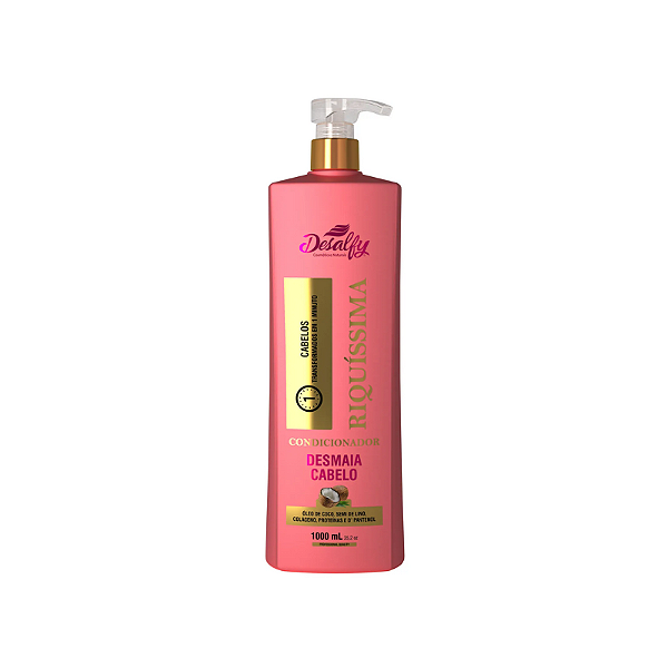 Desalfy Condicionador Linha Riquíssima Óleo de Côco 1L