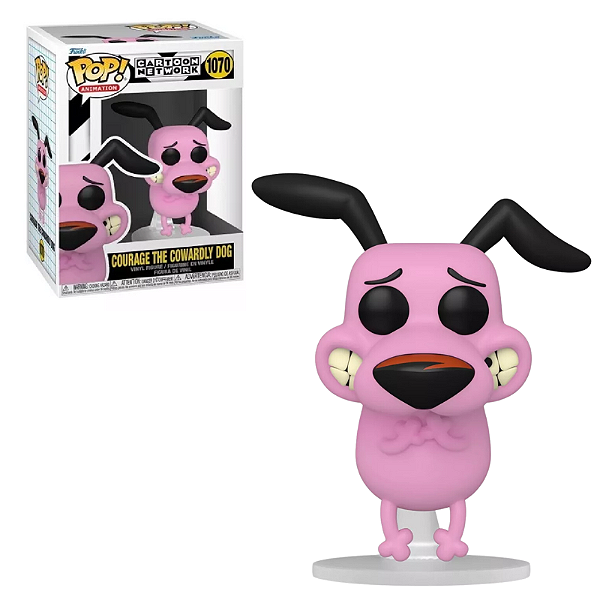 Funko Pop Courage The Cowardly Dog 1070 Coragem O Cão Covarde Cartoon Network