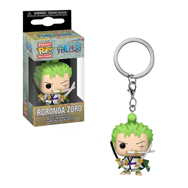 Funko Pop Keychain Roronoa Zoro Chaveiro One Piece