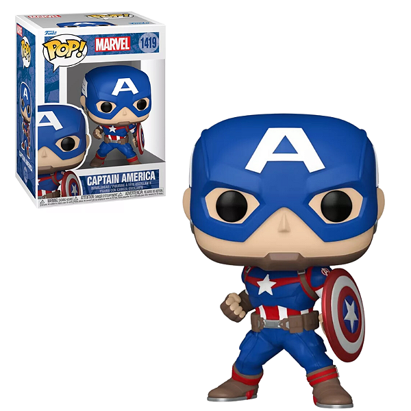 Funko Pop Captain America 1419 Capitão América Marvel