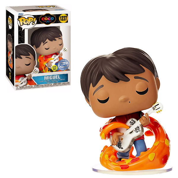 Funko Pop Miguel w/ Guitar 1237 Glow Coco Disney