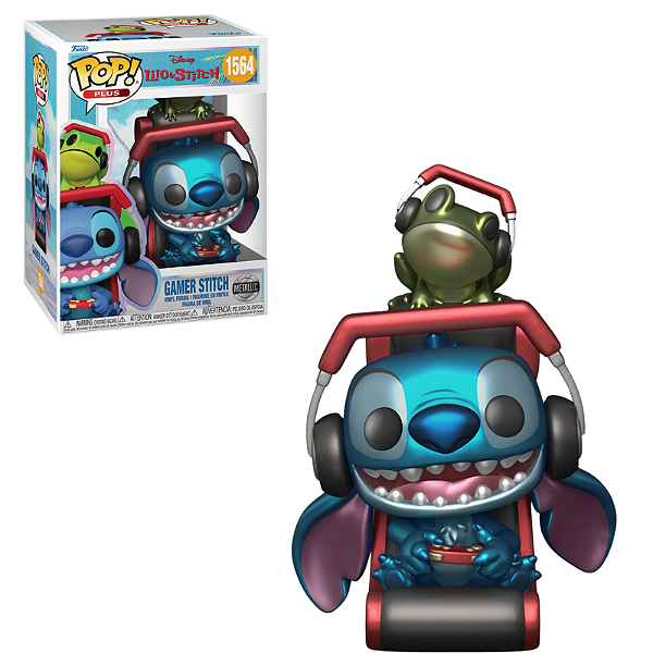 Funko Pop Gamer Stitch 1564 Metallic Lilo e Stitch Disney
