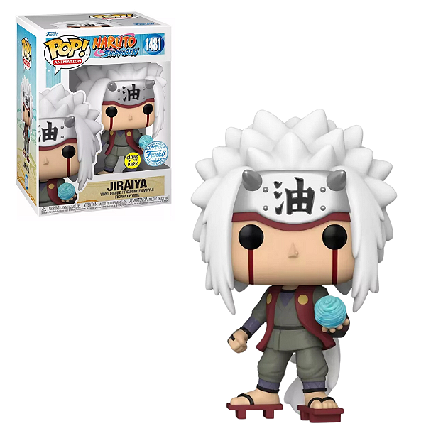 Funko Pop Jiraiya 1481 com Rasengan Glows Naruto Shippuden