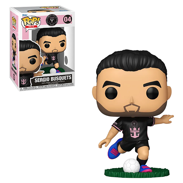 Funko Pop Sergio Busquets 04 Futebol MLS Inter Miami